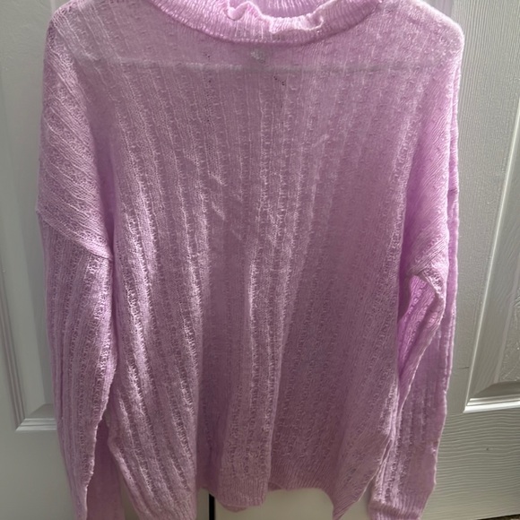 ASOS Sweaters - Asos pink see through knit sweater size 0